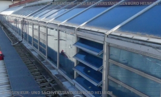Foto: Wassereintritt an Dachverglasungen